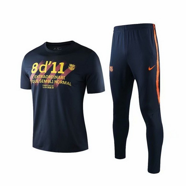 Entrenamiento Barcelona Conjunto Completo 2019-20 Negro Amarillo